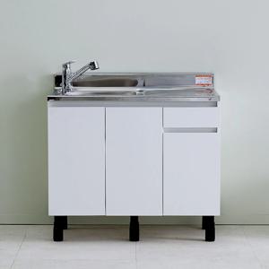 하우싱크 스텐 싱크대 900 개수대 싱글볼(좌볼)