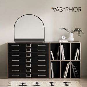 베른 지류함 5단 높은 서랍장 800 +LP 책장 600 +탁상 거울