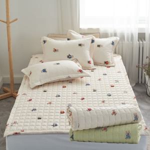 국산 먼지없는 마이크로 곰돌이 이불 침대패드 SS