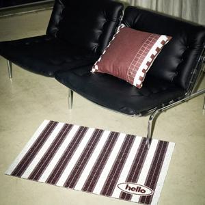 브라운 스트라이프 현관 코일매트 매장 발매트 PVC 도어발판 3종