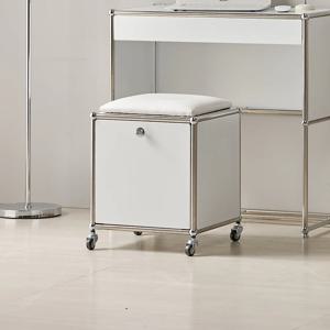 스틸 디자인 O형 모듈 이동식 스툴 도어형 2colors