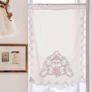 몽소 아치 자수 창바란스 커튼-핑크 (CBMV16-PK)