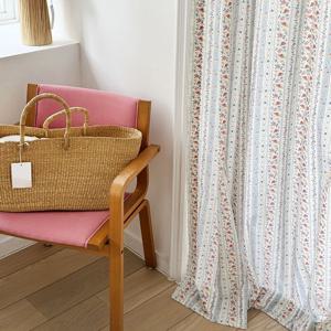 맞춤 로즐리 빈티지 플라워 커튼