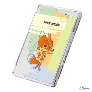 디즈니 주토피아 비비드 글라스 디자인 2배 자력 투명 카드 포켓 지갑