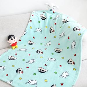 귀여운 흰둥이 캐릭터 극세사 사계절 담요 포근한 블랭킷 100x70cm