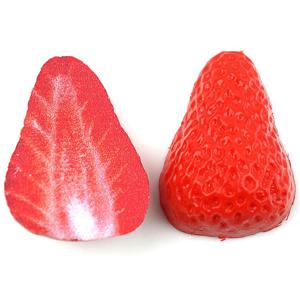 반쪽 딸기 모형 레드 3.8cm 2개 과일모형 UR