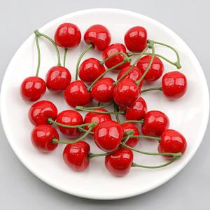 체리 모형 2알 레드 2.4cm 12개 과일모형