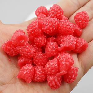 산딸기 모형 라즈베리 레드 2cm 10개 과일모형 TPR