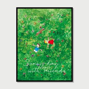 써니 데이 위드 프렌즈 포스터(Sunny Day with Friends)-액자미포함