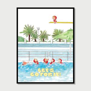 레츠 고 폴 잇 포스터(Let's Go for it Poster)-액자미포함