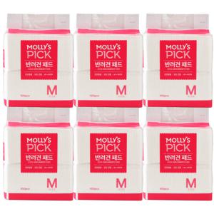 반려견 패드 M 100매 x 6개 묶음