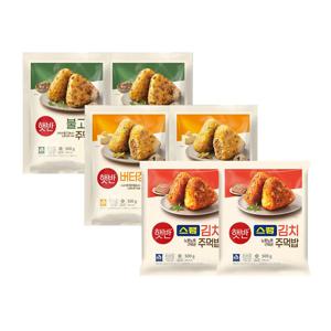 햇반 쿡반 주먹밥 500g 불고기 *2개+버터장조림 *2개+스팸김치 *2개