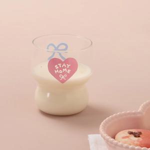 러브소르베 동글이 내열유리컵 300ml