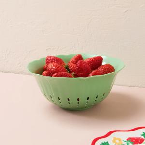 스트로베리빌리지 멜라민 꽃모양 채반 소