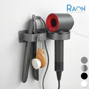 무타공 드라이기 고데기 듀얼 거치대 걸이 선정리 헤어 홀더