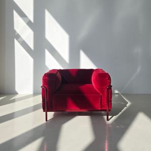 레드벨벳 1인 소파 모던센추리 거실 쇼파