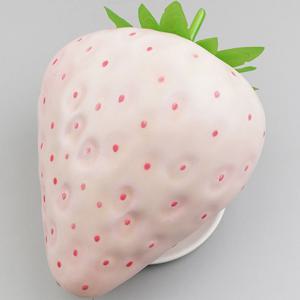 만년설 왕 딸기 모형 핑크 빅사이즈 23cm 과일모형