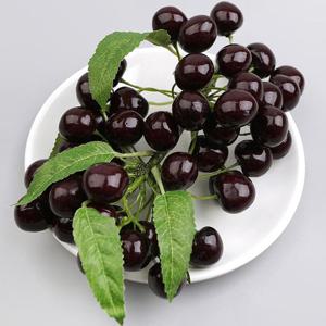 체리 모형 앵두 퍼플 버건디 44알 22cm 과일모형
