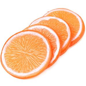 슬라이스 조각 오렌지 모형 7.5cm 4개 과일모형 UR