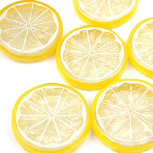 미니 슬라이스 레몬 라임 모형 5cm 7개 과일모형