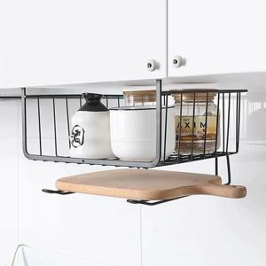 올인원 와이어 바스켓 싱크대 걸이형 바스켓 언더선반 키친타올걸이