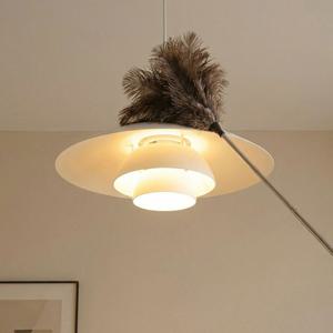 먼지가 착 붙는! 타조털 길이조절 롱 먼지털이 먼지 제거 떨이개