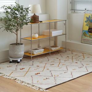 아멜리아 에스닉 페르시안 장모 태슬 미니 대형 러그 카페트 4size