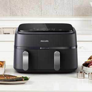 듀얼바스켓 에어프라이어 9L NA351/00 블랙