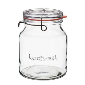 원두 보관 유리 밀폐 용기 수제청 잼 병 핸디자 2000ml