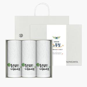 노동절 근로자의 날 기념선물 좋은일클로버 3매 선물세트(쇼핑백) 기념수건 답례품