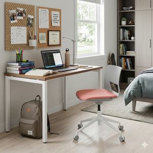 버튼 스위블 의자(캐스터,좌판패딩)