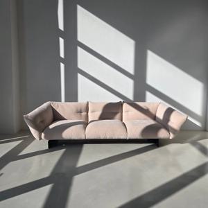 몽파스 거실 3인 소파 패브릭 라운지 소파