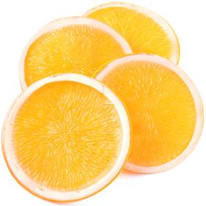 슬라이스 조각 오렌지 모형 8cm 4개 과일모형 UR