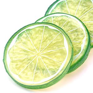 슬라이스 라임 모형 그린 5cm 5개 과일모형 UR
