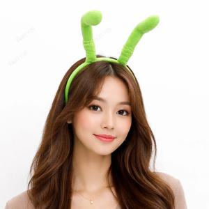 개미더듬이 머리띠 그린 연두 곤충 머리테 이벤트 행사 소품 응원 도구 인싸템 캐릭터 머리띠