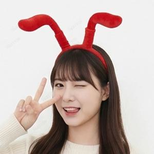 개미더듬이 머리띠 레드 곤충 머리테 이벤트 행사 소품 응원 도구 인싸템 캐릭터 머리띠