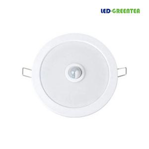 그린티 led 6인치 매입센서등 현관센서 15W 주광색 5700K 국산