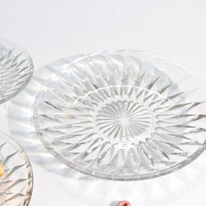 크리스탈 다이아몬드 유리접시 L