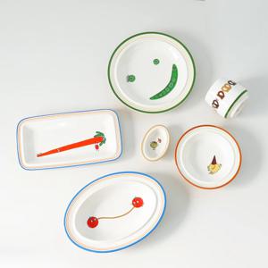 메이플 이피 브런치 6P세트 캐릭터 접시 선물(본사 쇼핑백)