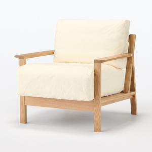 깃털 포켓코일 소파 본체 목제 프레임 1인용 (본체/커버)