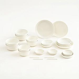 크림모노 6인 36P 도자기 그릇 홈세트