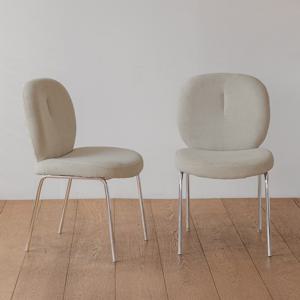 쿠시 식탁의자 패브릭 체어