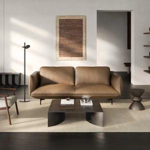 엠버 3인 가죽소파