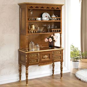 다이안 마호가니 찬장세트-투톤골드