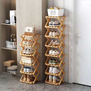 접이식 신발장 가정용 좁은 현관 틈새 오픈 폴딩 선반