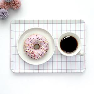 미니트레이 디저트 커피 다과 쟁반 워터컬러라인 간식 가정 트레이