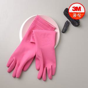 스카치브라이트 황토 숯 고무장갑 1+1입 3개 세트