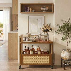 우드 프레임 트롤리 2color 사이드테이블 협탁 소파 미니 테이블 거실 안방