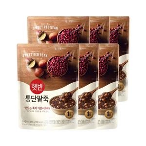 햇반죽 통단팥죽 420g*6개 비비고죽 리뉴얼