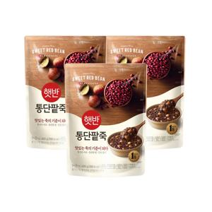 햇반죽 통단팥죽 420g*3개 비비고죽 리뉴얼